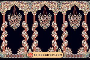islamic carpet for mosque; prayer rugs for mosque; masjid rugs with Khojasteh Design
