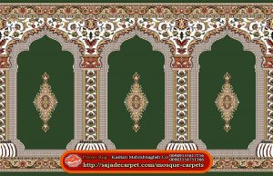 mosque rug, Yaseen design , green carpet