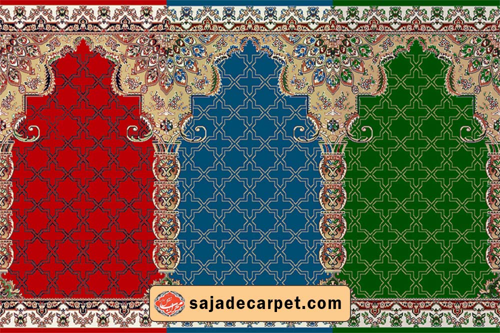 Prayer mat roll for mosque فرش سجاده محراب نقش کاشان