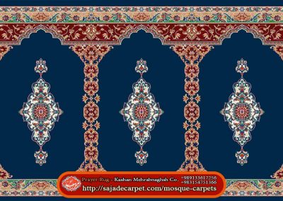 Prayer room carpet - red carpet - mosque carpet