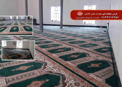 سجاده فرش سبز-طرح یاسین-مسجد صاحب الزمان-اردبیل