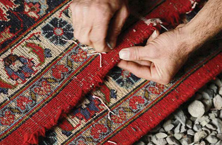 carpet, refurbishment, Restoration, Restoration and refurbishment carpet فرش سجاده محراب نقش کاشان