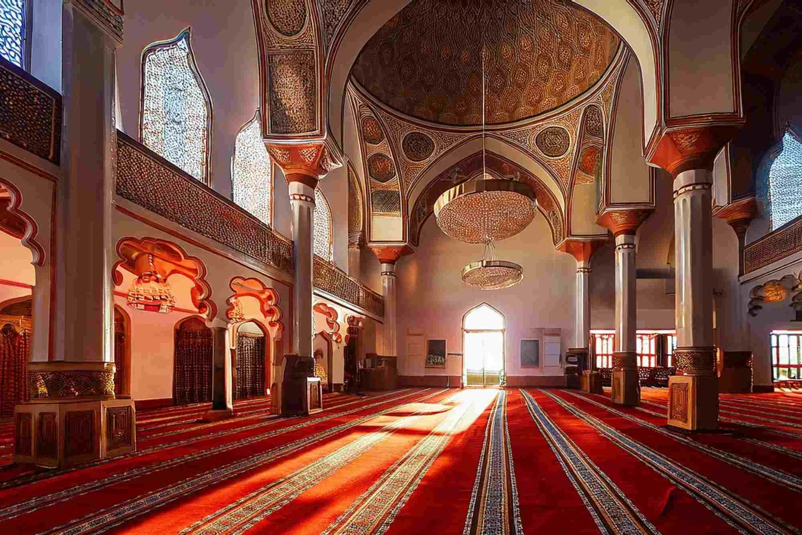 رنگ های پرطرفدار فرش سجاده ای 4 Mosque Carpet Dubai Complete Guide to Choosing the Best Prayer Carpets in the UAE