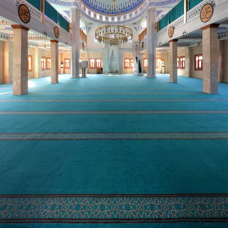 راهنمای انتخاب رنگ فرش مسجد؛ روانشناسی رنگهای معنوی (سبز، آبی، کرم) 31 mosque carpet 03