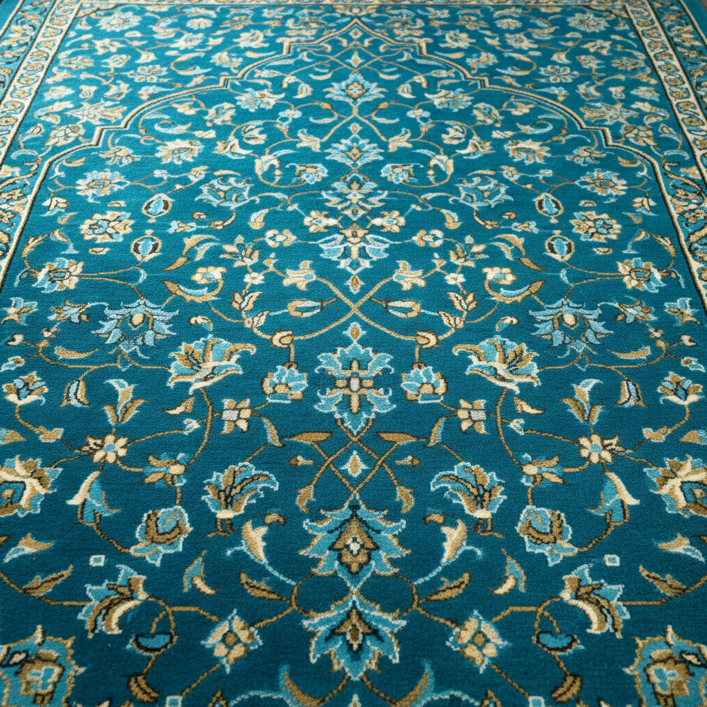 راهنمای انتخاب رنگ فرش مسجد؛ روانشناسی رنگهای معنوی (سبز، آبی، کرم) 4 737da982 78ed 45bd bea1 49d13847c40f