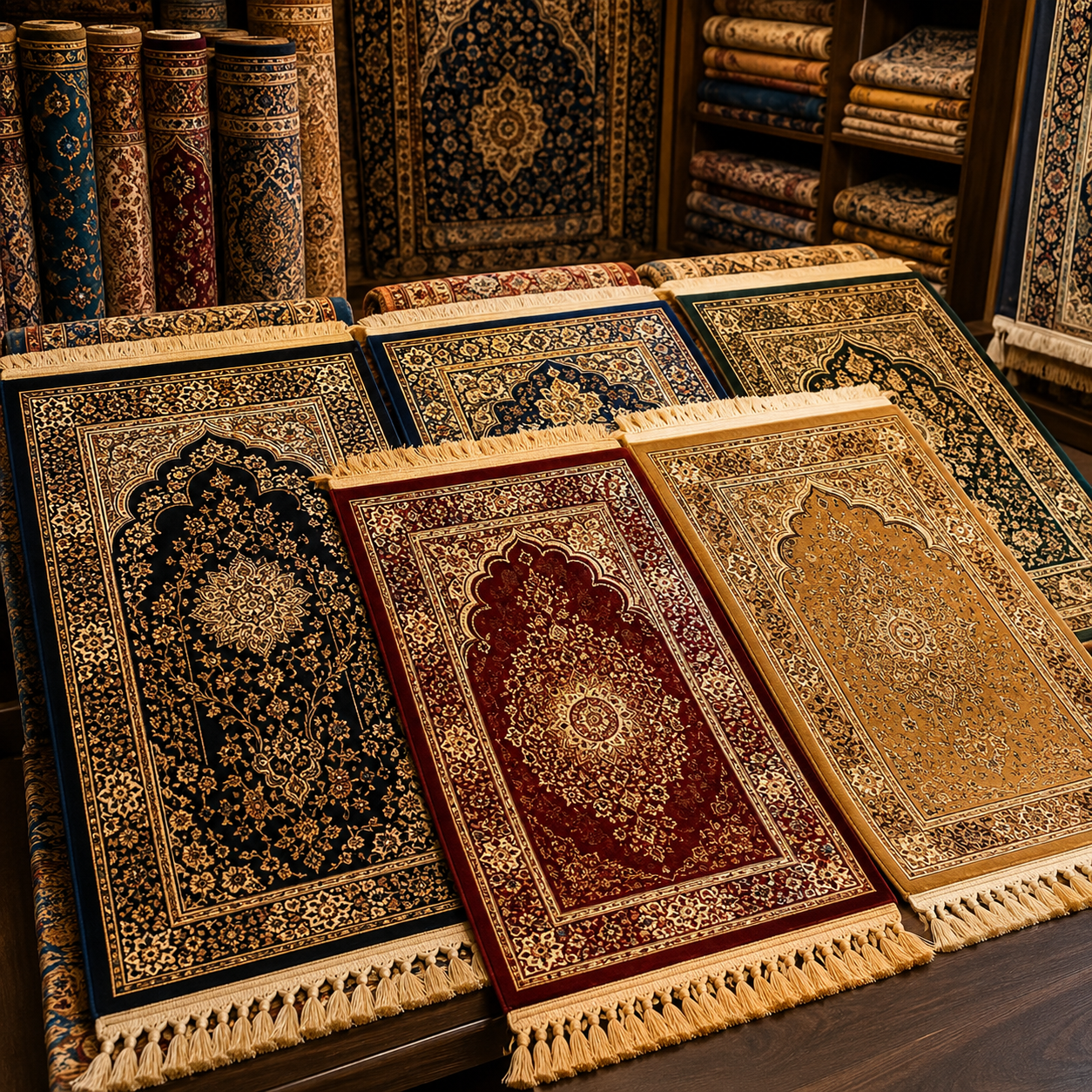 راهنمای انتخاب فرش سجادهای گردویی بر اساس شانه، تراکم و نوع نخ 5 30911f1a 2f78 4f52 b632 ec116c10df61