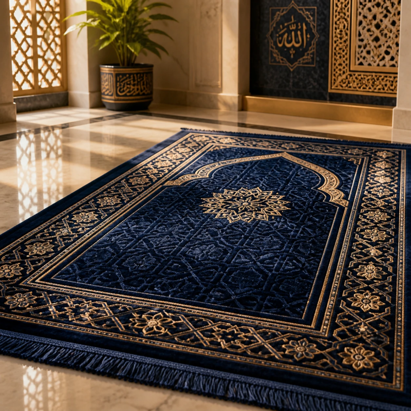 راهنمای جامع خرید فرش سجادهای آبی: از شانه و تراکم تا قیمت روز 42 2d91ae87 d473 4006 9f8a 89ecb5b26fe2 1