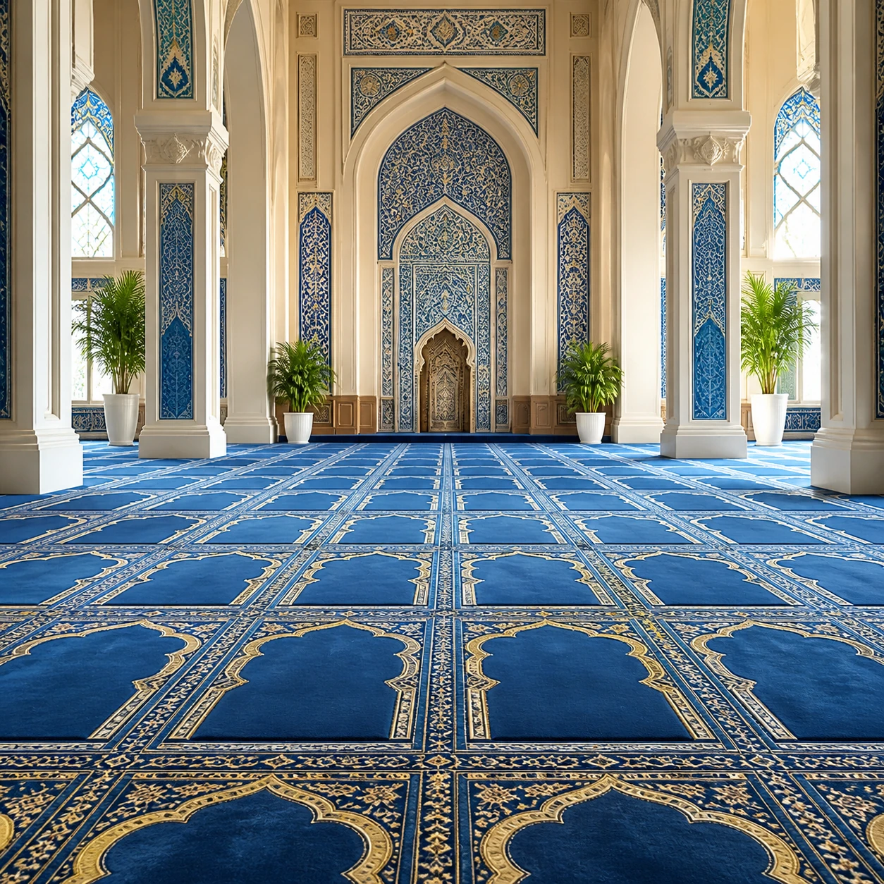راهنمای جامع خرید فرش سجادهای آبی: از شانه و تراکم تا قیمت روز 3 f0f22d76 7105 4207 b2c7 5d74c7117a96